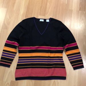 Multicolor silk, nylon & spandex “sweater”